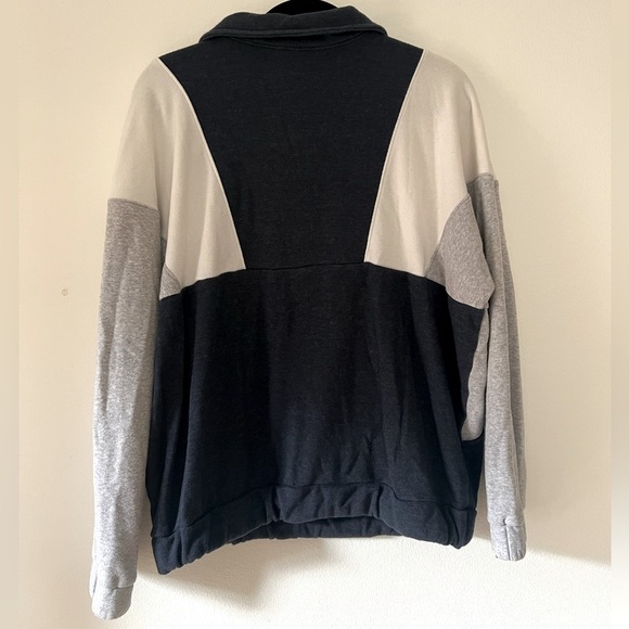 American Eagle Colorblock Quarter Zip Sweatshirt - Women’s Small - Picture 5 of 8
